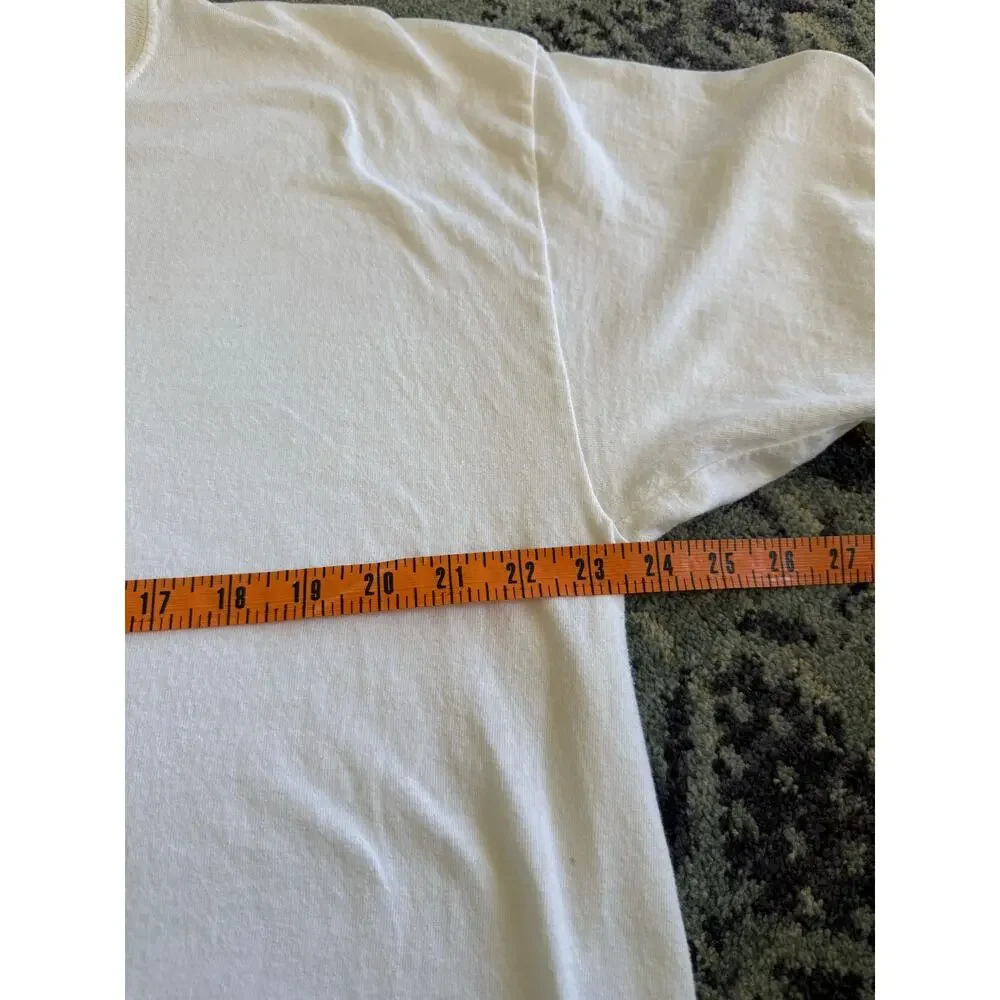 Vintage Cotton Gildan Heavyweight American Flag God Bless America T-Shirt XL - Picture 8 of 9